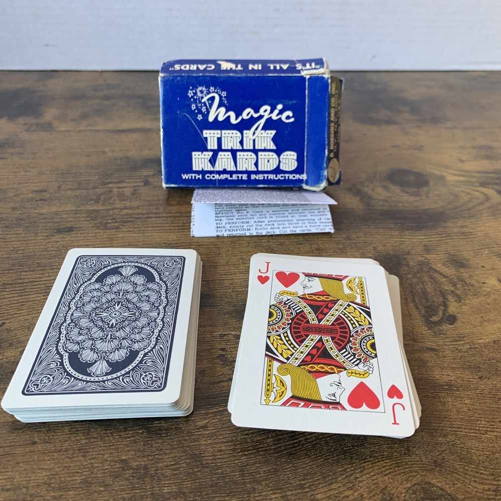 Vintage Magic Trik Kards With Complete Instructions D. Robbins And Co.