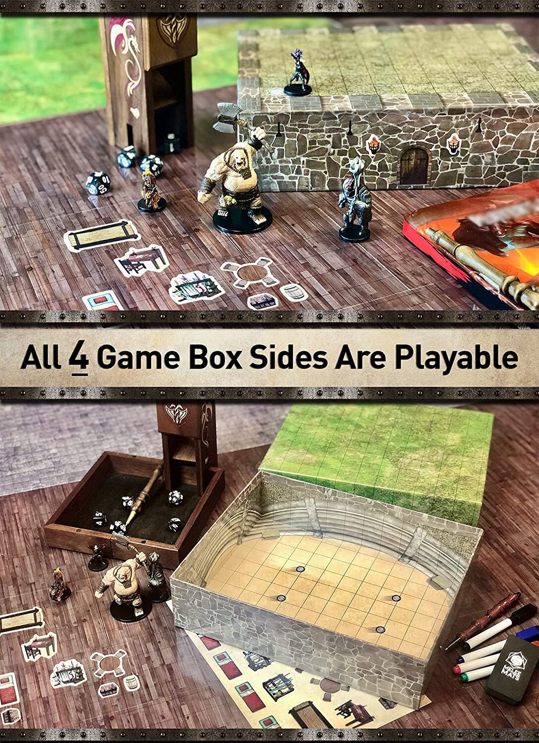 Battle Game Mat for DND Tabletop Board Game Map, New