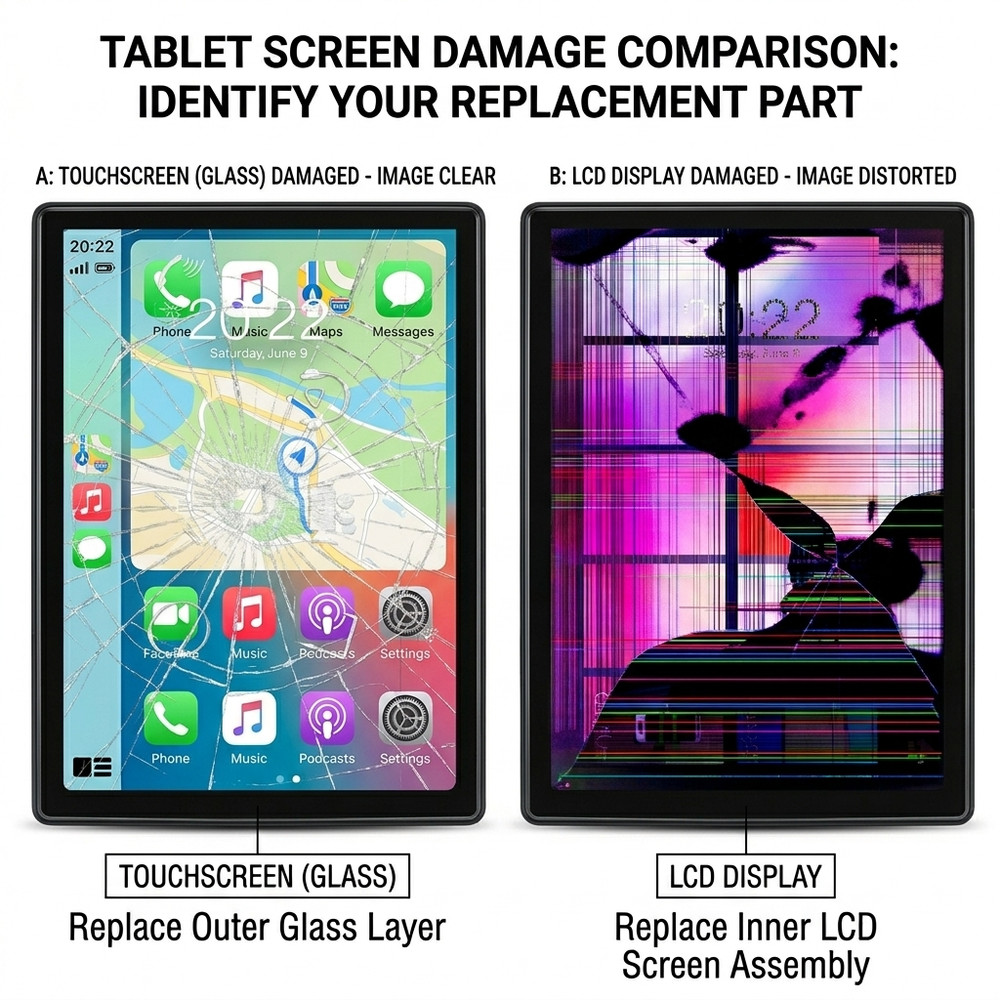 For AiProtablet A30T 10.1" Tablet Touch Screen Panel Digitizer Glass Replacement