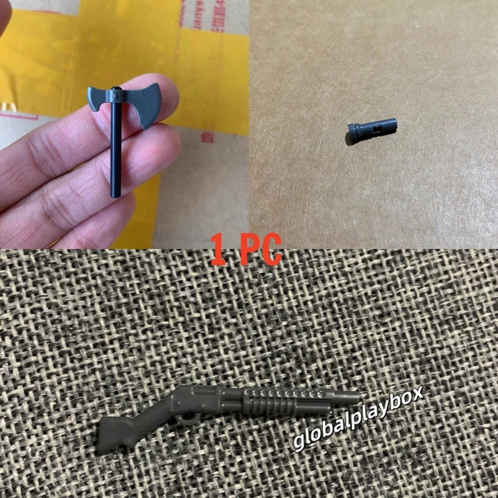 Mega Construx Bloks Weapon Axe Flashlight Small Bricks Building Toy Accessories