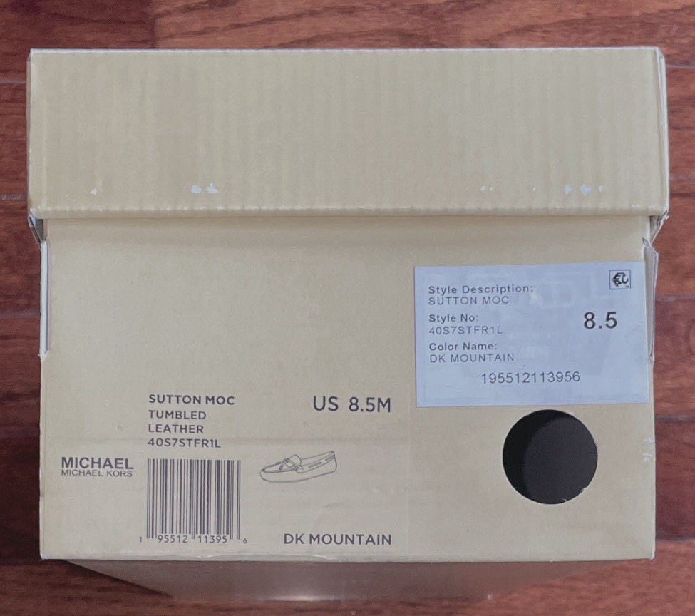 MICHAEL KORS EMPTY Shoe Box ONLY Size 8.5M Storage Organization