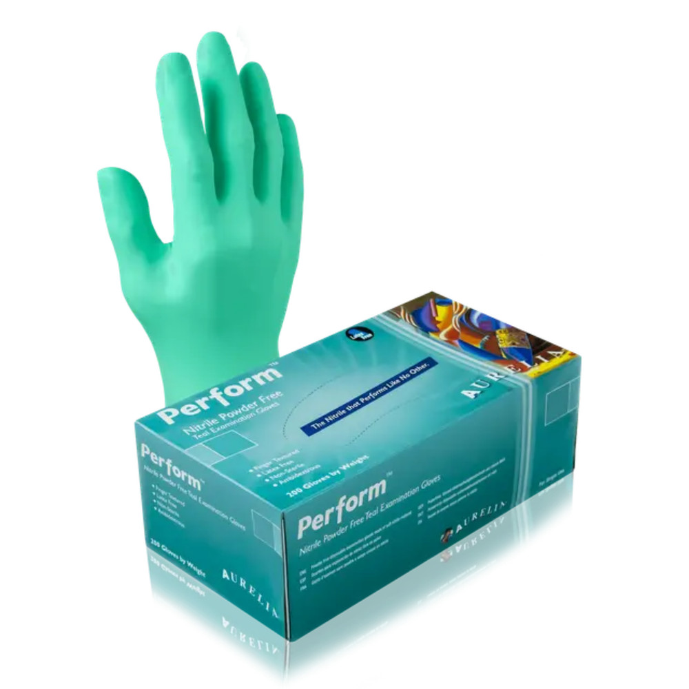 Aurelia Perform Nitrile PF Gloves, 200/Box, Small