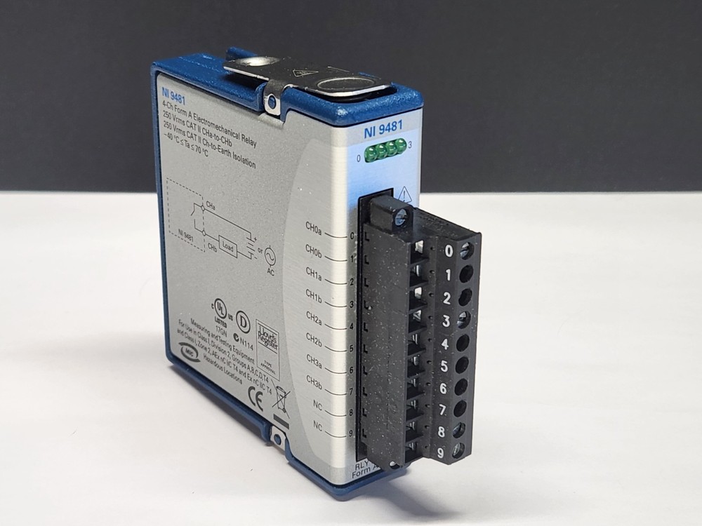 National Instruments 9481 4-ch Form A Electromechanical Relay