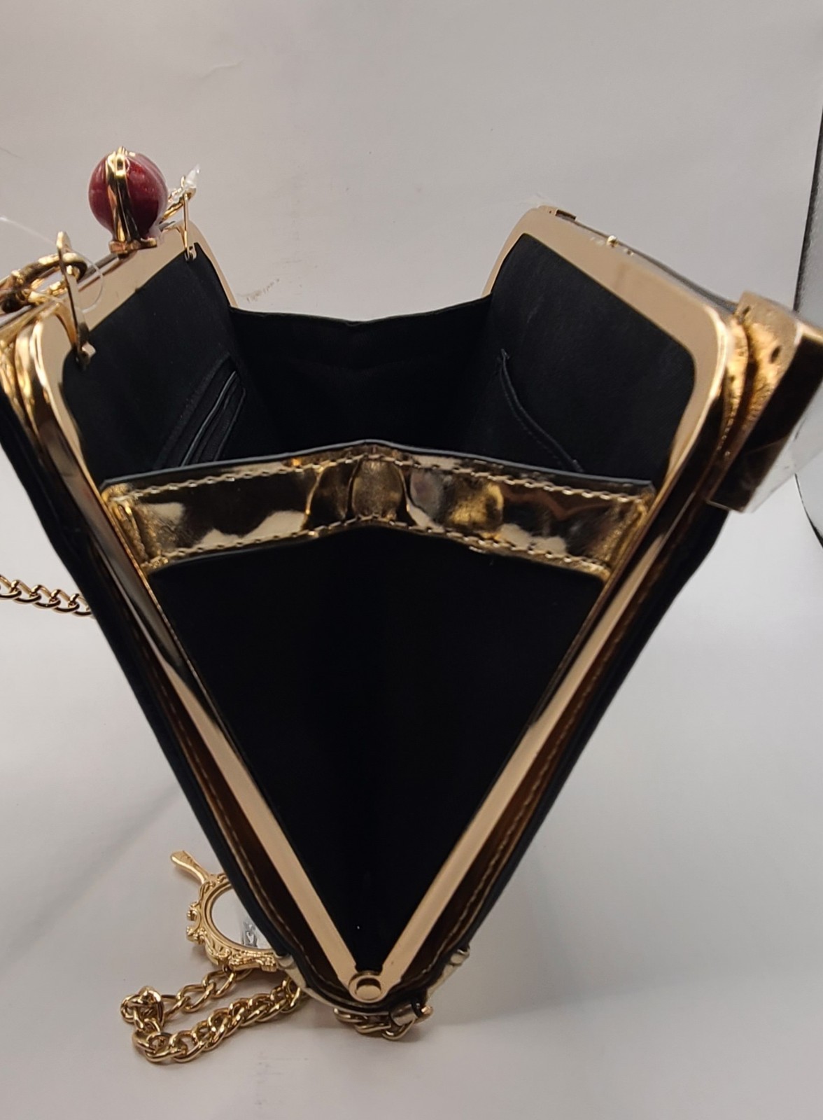 Disney x Aldo Clutch Purse Snow White Mirror Mirror, Disney 100th BlackGold New