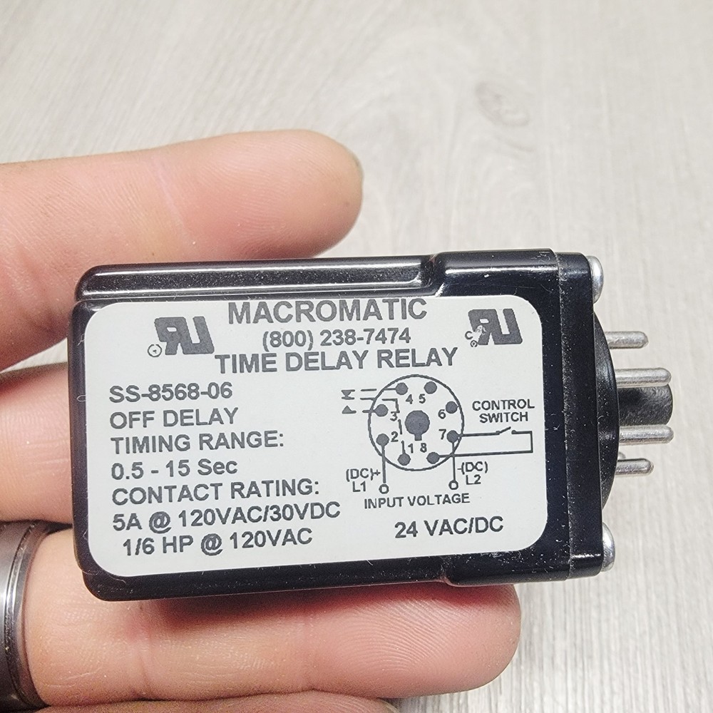 MACROMATIC TIMEDELAY RELAY SS-8568-06