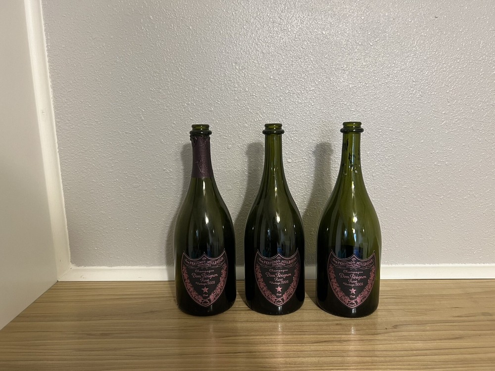 Dom Perignon Rose Champagne EMPTY