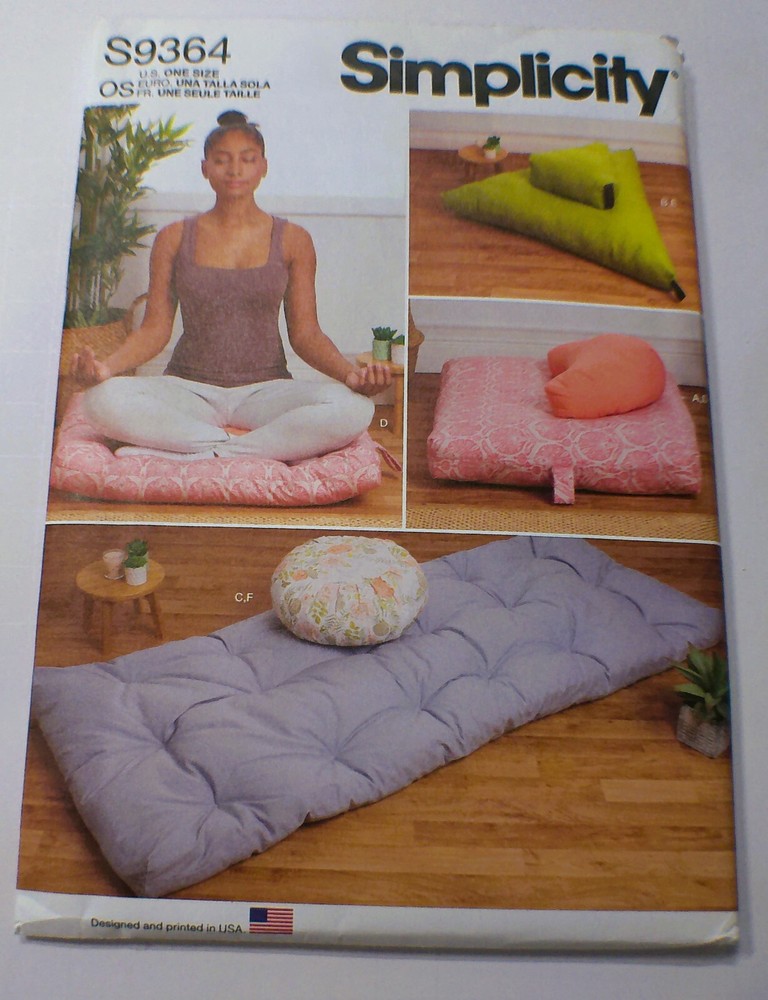 Simplicity Sewing Pattern Meditation Cushions - S9364