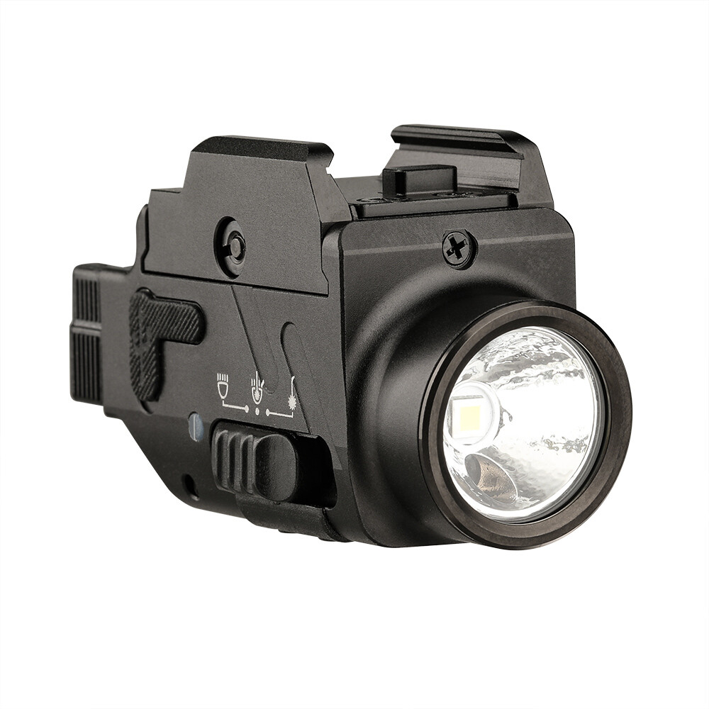 Trustfire Tactical Weapon Light Rail Mounted Pistol light Green Laser Flashlight