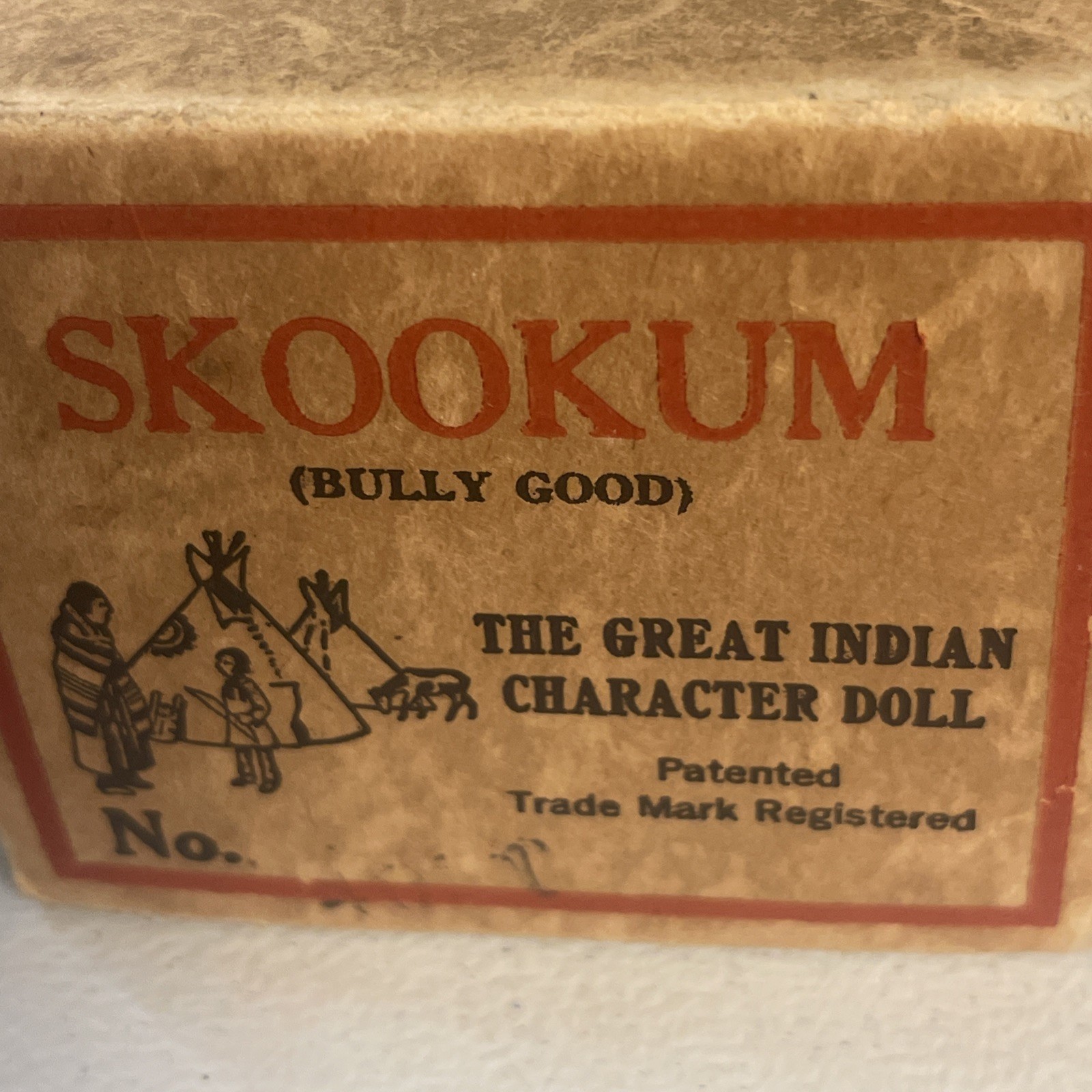 Vintage Skookum Bully Good Native American Indian Dolls w/Boxes