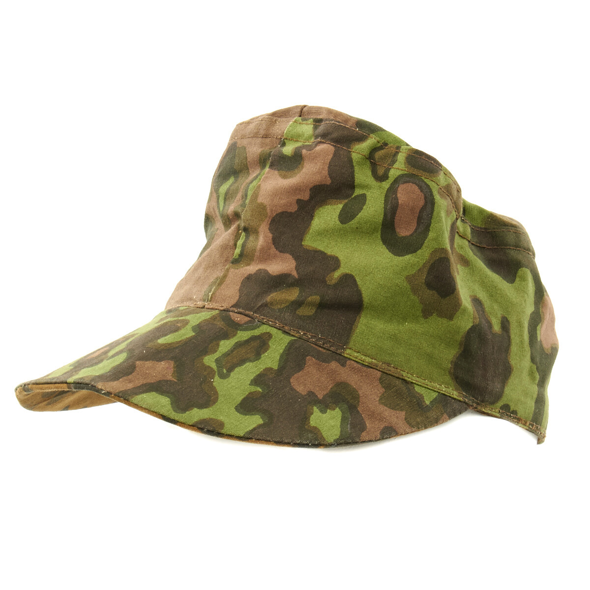 German WWII Reversible M43 Field Cap Oakleaf Pattern A Camouflage- 62cm US 7 3/4