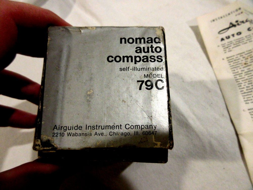 Airguide Nomad Auto Compass 79-C Box Only w/Directions