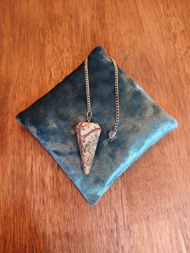 Crazy Lace Agate Bohemian Pendulum