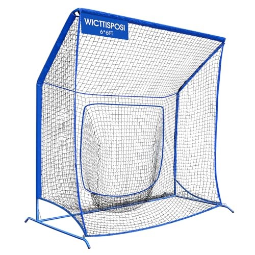 Baseball Softball Net with Blocking System, 7x7ft/6x6ft Practice Cage for 6x6FT