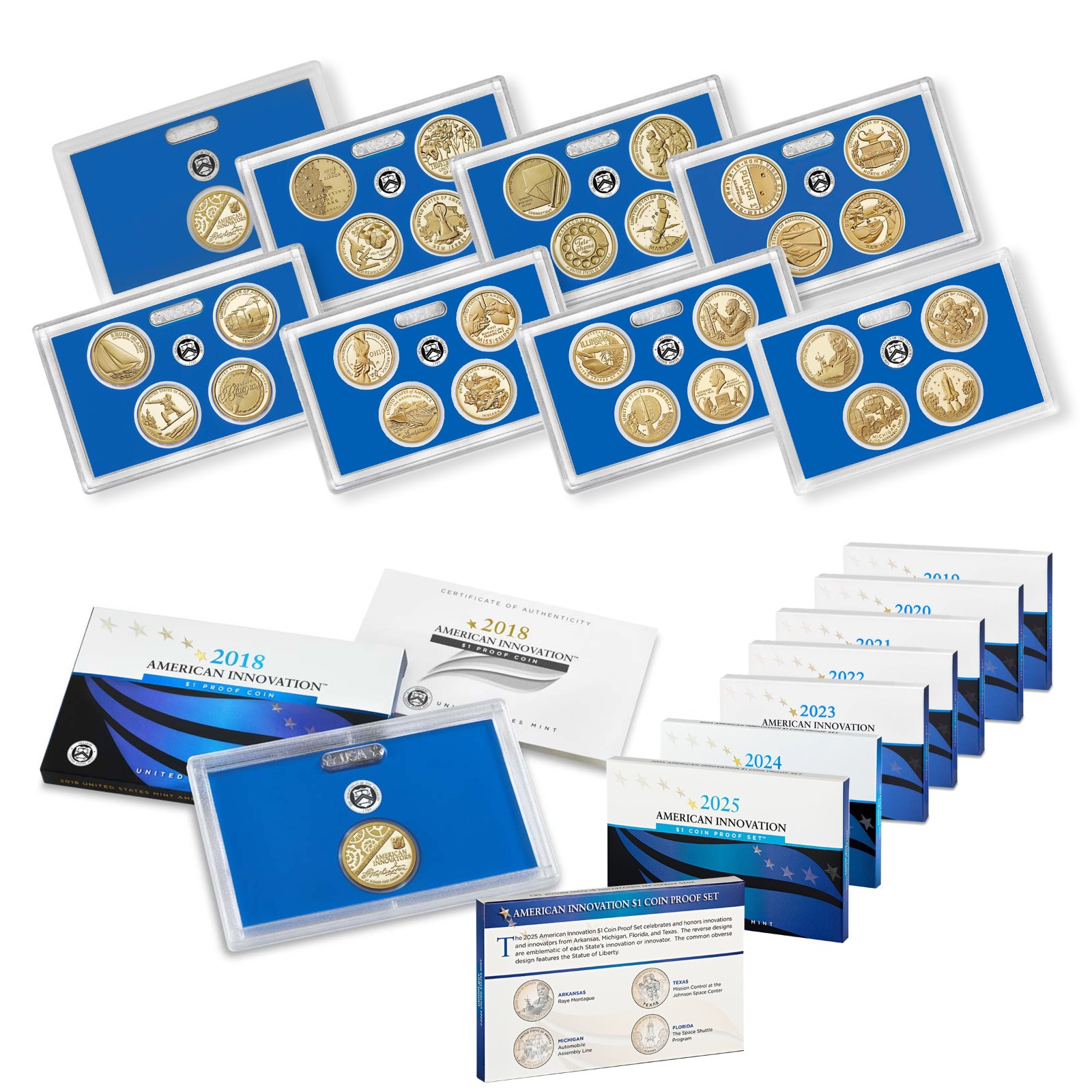 2018-2025 American Innovation $1 Coin Proof Set