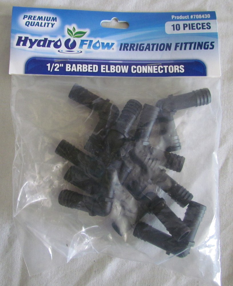 Hydroflow Elbow Connector (10 Pack), 1/2"