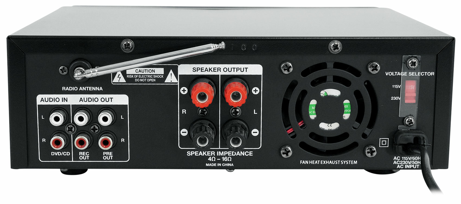 Rockville BLUAMP 100 Home Stereo Bluetooth Amplifier with USB/Mic Input+RCA Out