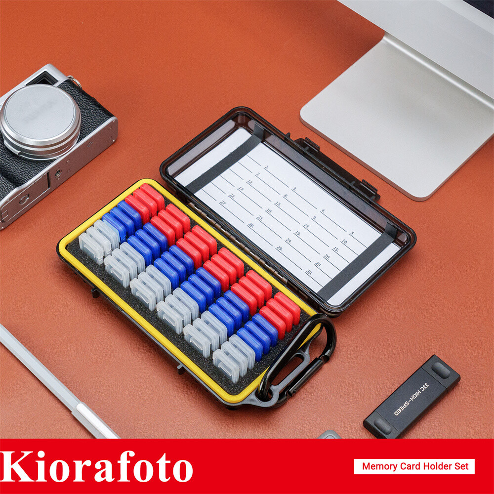 Clear Plastic Memory Card Case Holder Storage for 54 MicroSD Micro SD MSD TF