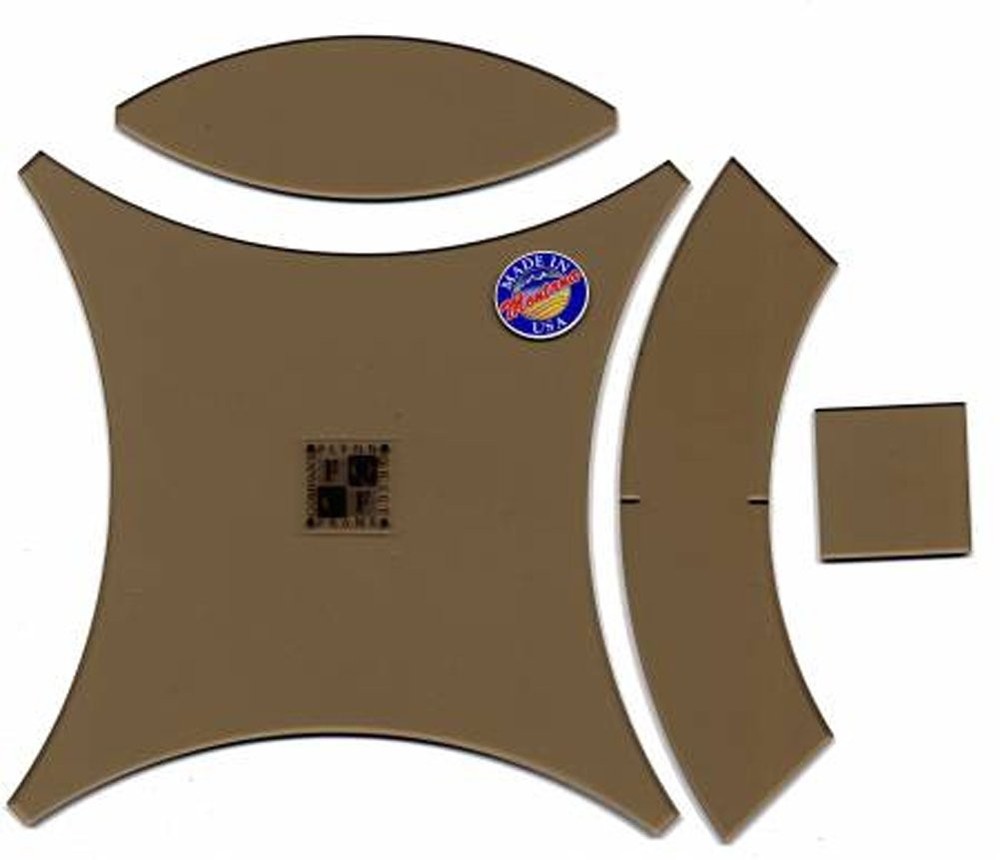 Double wedding ring quilt pattern template