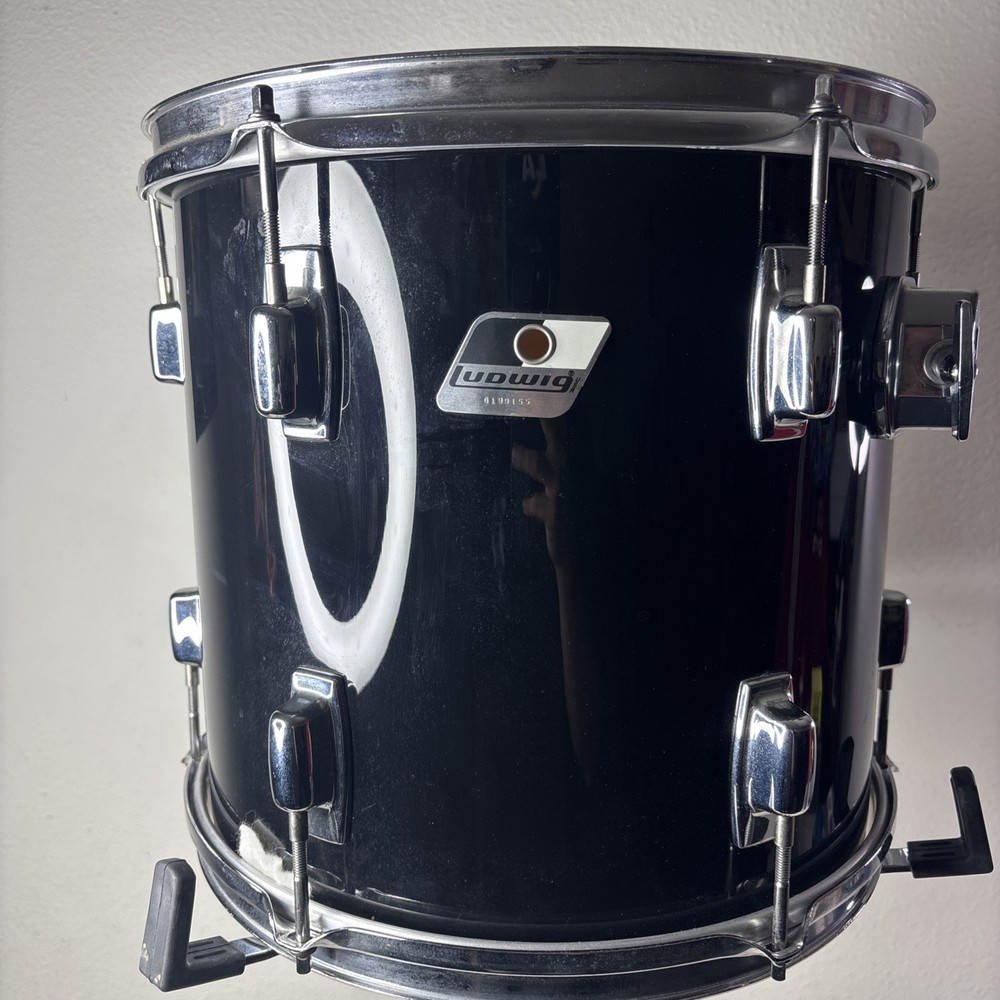 Ludwig Tom Drum Set FLAT BLACK 13x13
