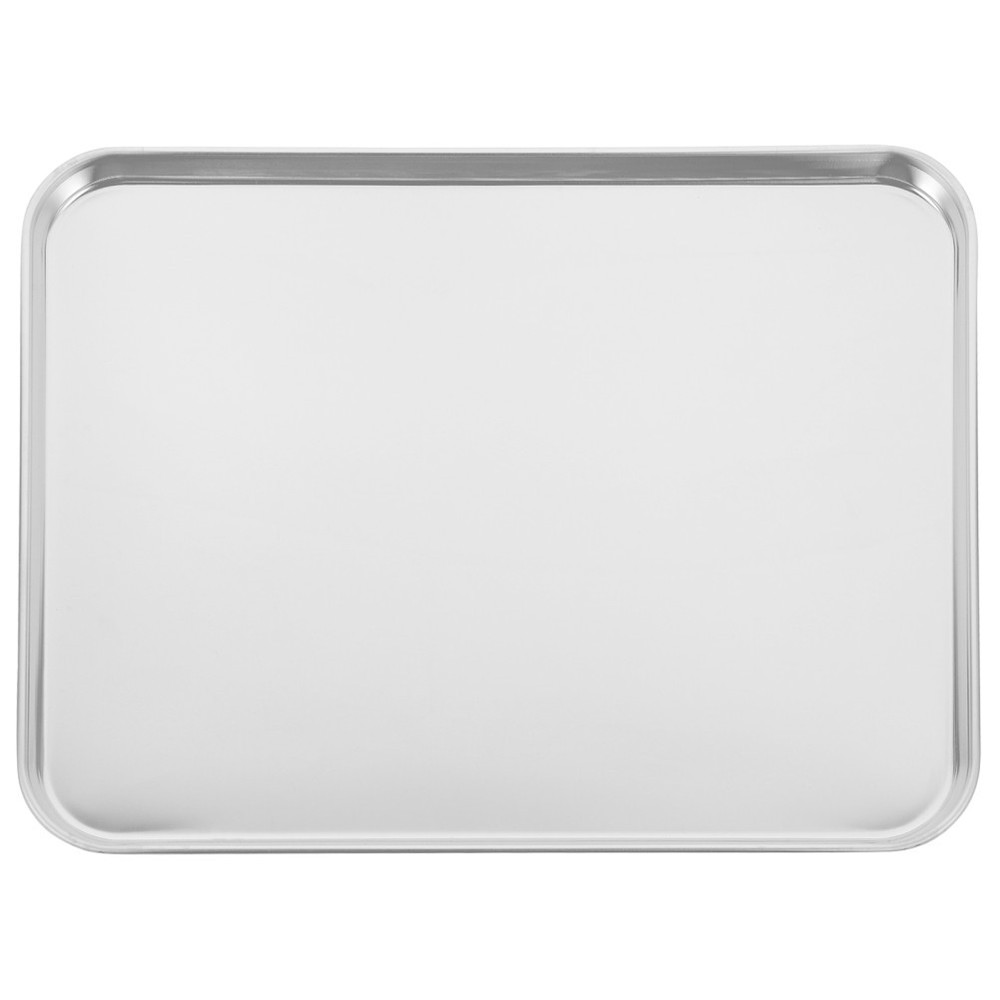 1Pc Large Stainless Steel Baking Tray Rectangular Baking Tray for Restaurant UK