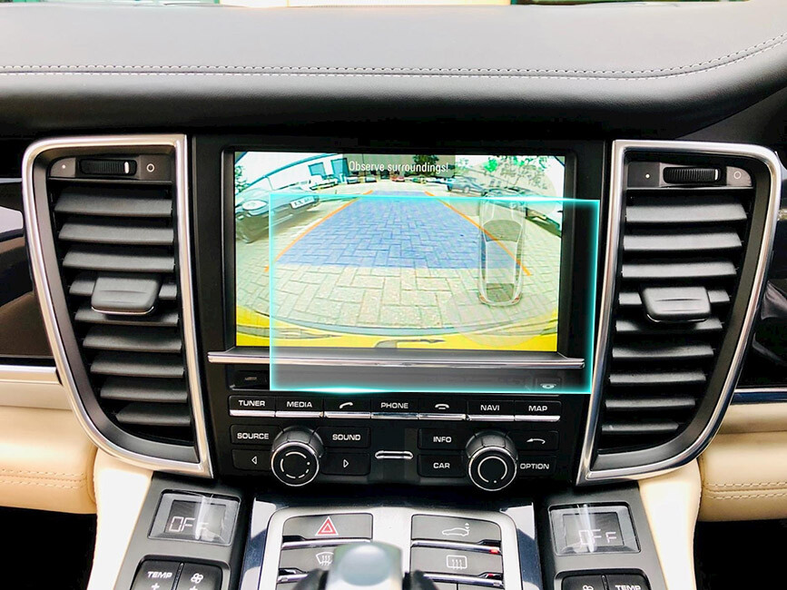 Crystal Clear Screen Protector for 2013 Porsche Panamera Vehicle Navigation
