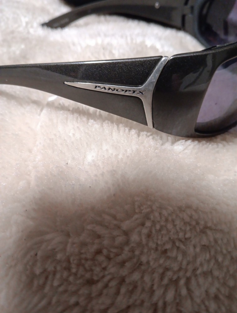 Panoptx Sunglasses Cycling Silver Gray Titanium With Case