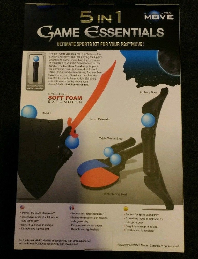 5 in 1 Game Essentials for PS3 Move by dreamGEAR
