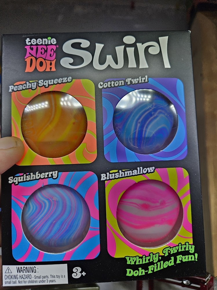 3 Nee Doh Nice Cube blue, Needoh Swirl X3