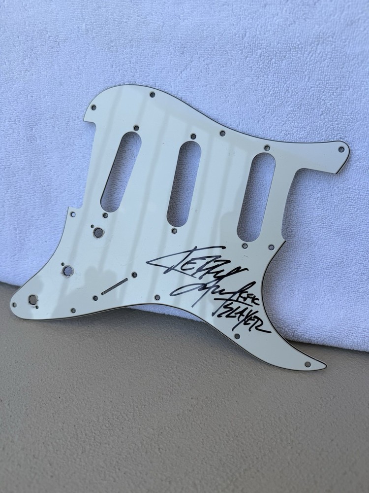 Slayer Signed Pick Guard Kerry King Autograph