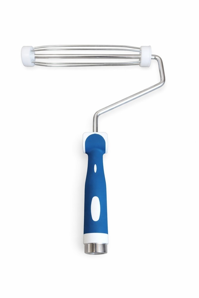 Blue Plastic Handle Paint Roller Frame - 1 Pack