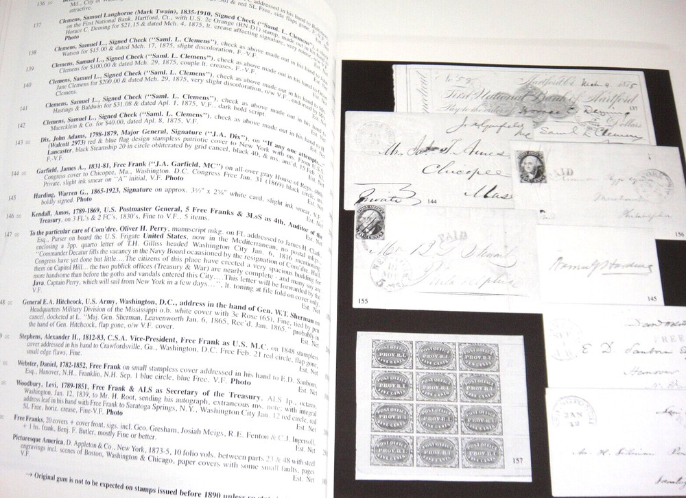 Kelleher Auction Catalog 1994 US Foreign Stamps Covers Revenues Proofs Essays