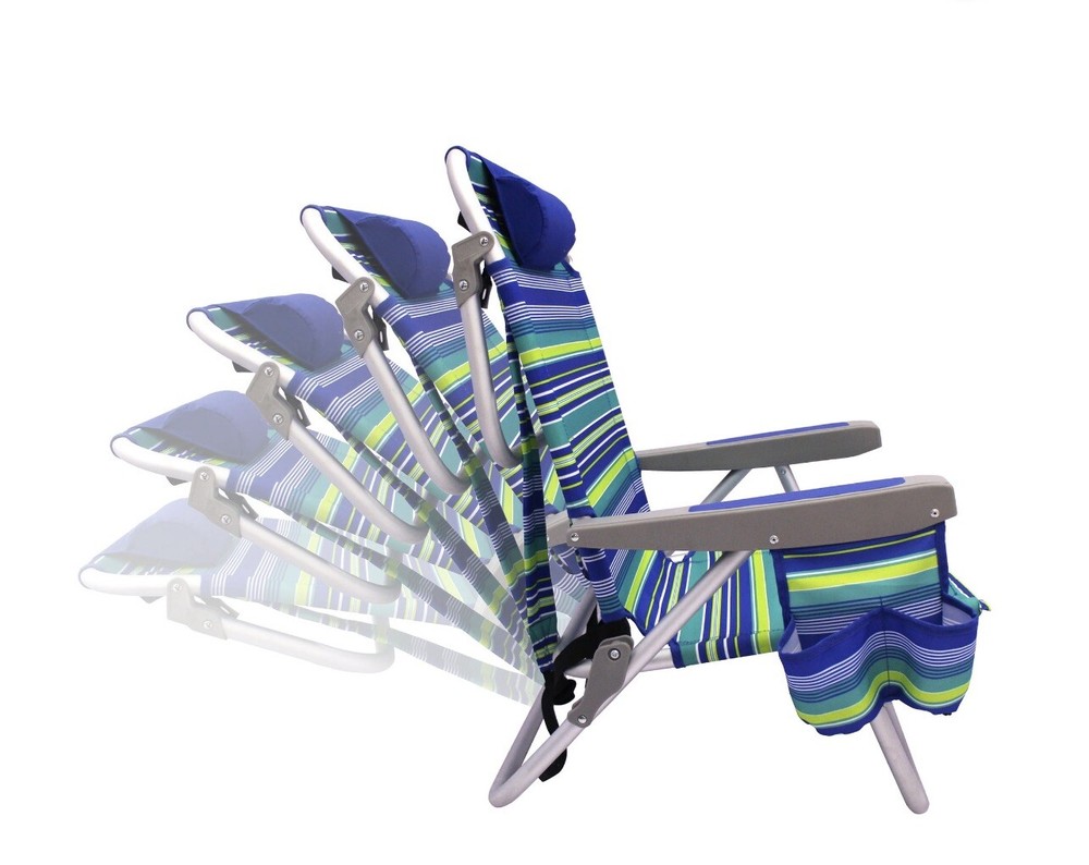 Reclining Beach Chair & Event Lay-Flat Backpack