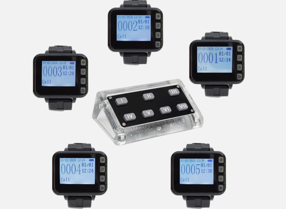 Restaurant Server Buzzer Pager System Waterproof Waitress Calling System Chef