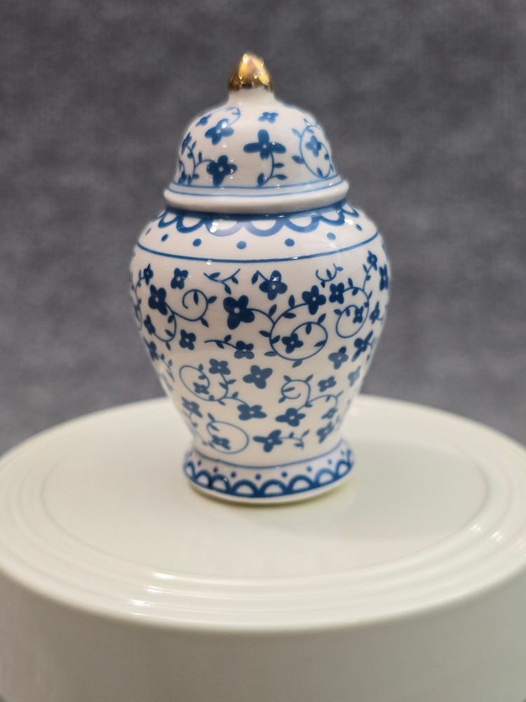 Nora Fleming Mini Ginger Jar A298 Blue White Jar
