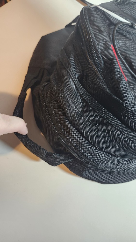 Diesel Backpack Daypack ~ Black Canvas Material ~ Three Main Compartments NWOT