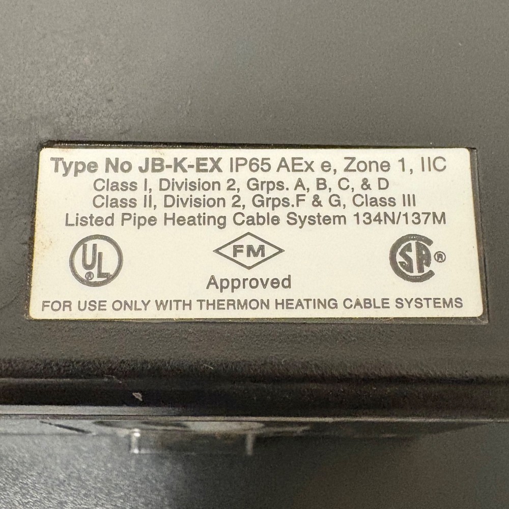 Thermon Type JB-K-EX Junction Box