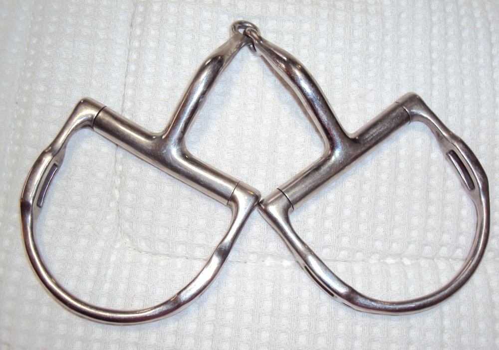 MYLER TOKLAT Eggbutt Snaffle Show Bits - Copper Bars/SS - Hooks - 5 1/4" - GREAT