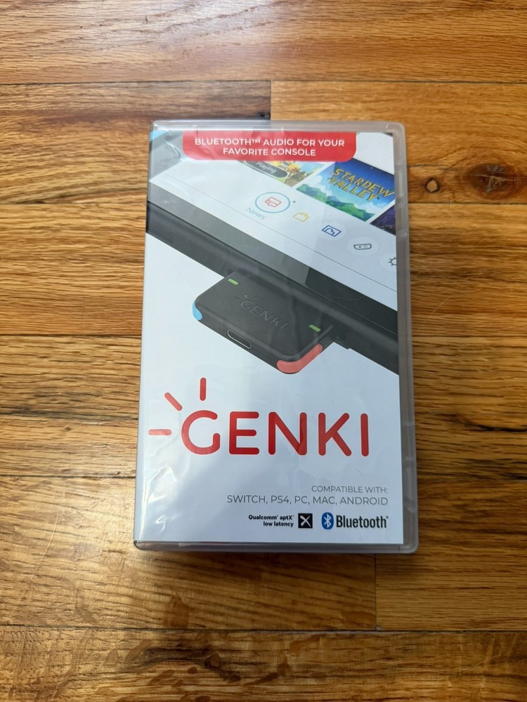 GENKI Bluetooth 5.0 Audio Adapter COMBO for Nintendo Switch, PS4, MAC, Android