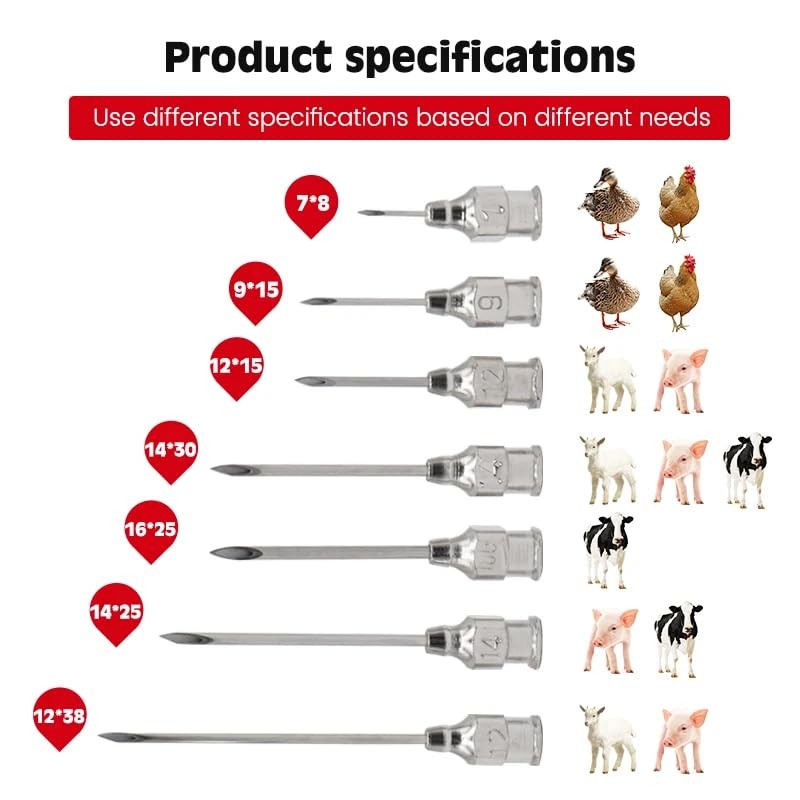Veterinary Needles Cattle Needle Poultry Injection Suitable #16X25