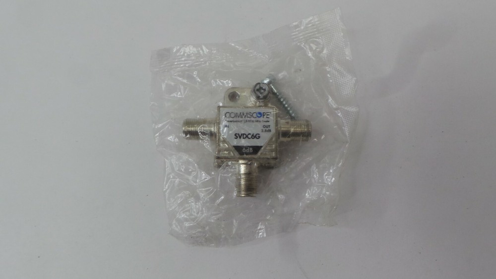 COMMSCOPE SV-DC-6G T-Type Directional Coupler, DC coupler 2-way splitter Xfinity