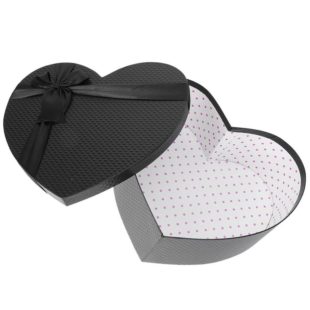 Empty Heart Shaped Gift Box Present Decorative Boxes with Lids for Valentines...