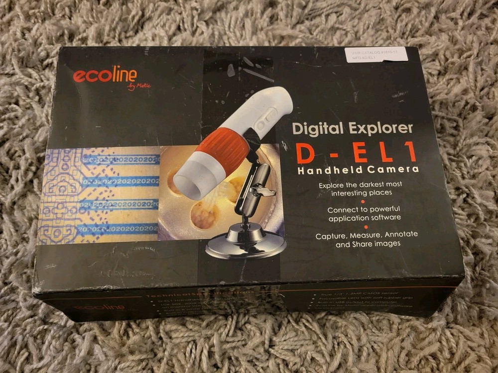Motic Ecoline Digital Explorer HaNdheld camera D-EL1 NIB