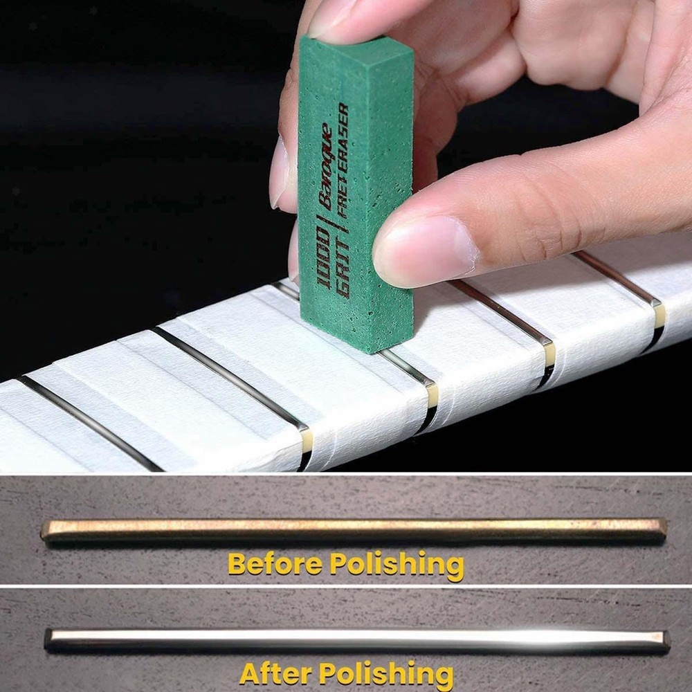 5x Baroque Fret Erasers Luthier Tools Frets Polish Tools Kits