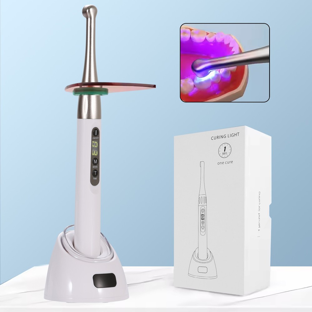 Dental ILED Wireless Curing Light Lamp 1 Sec Curing 2500mw 100-240V