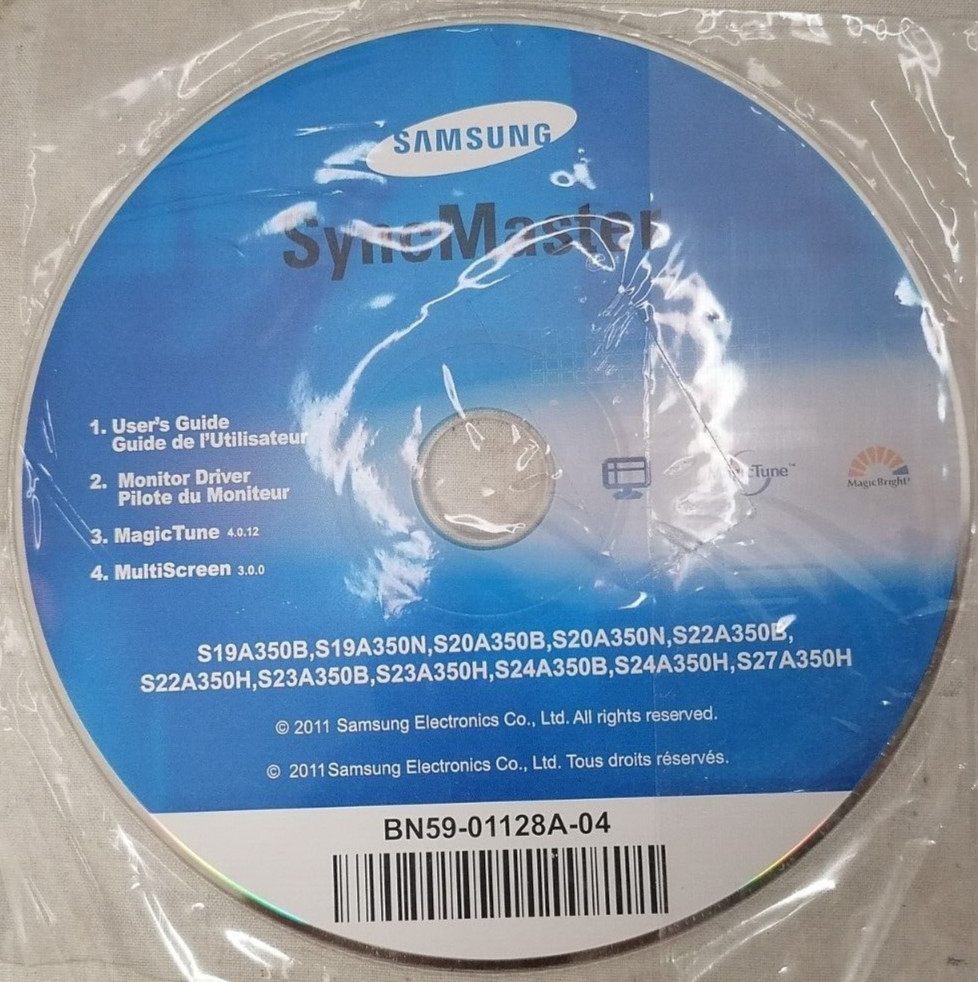 Samsung SyncMaster User's Guide DVD