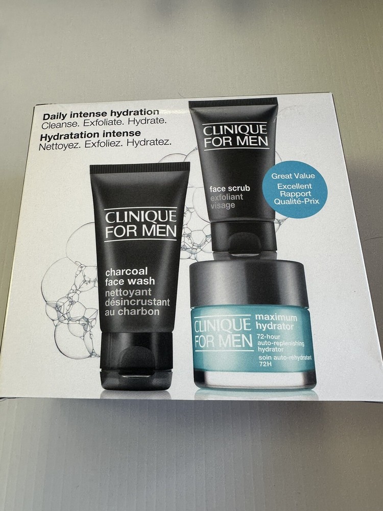 Clinique, Set, Daily Intense Hydration For Men, 3pc