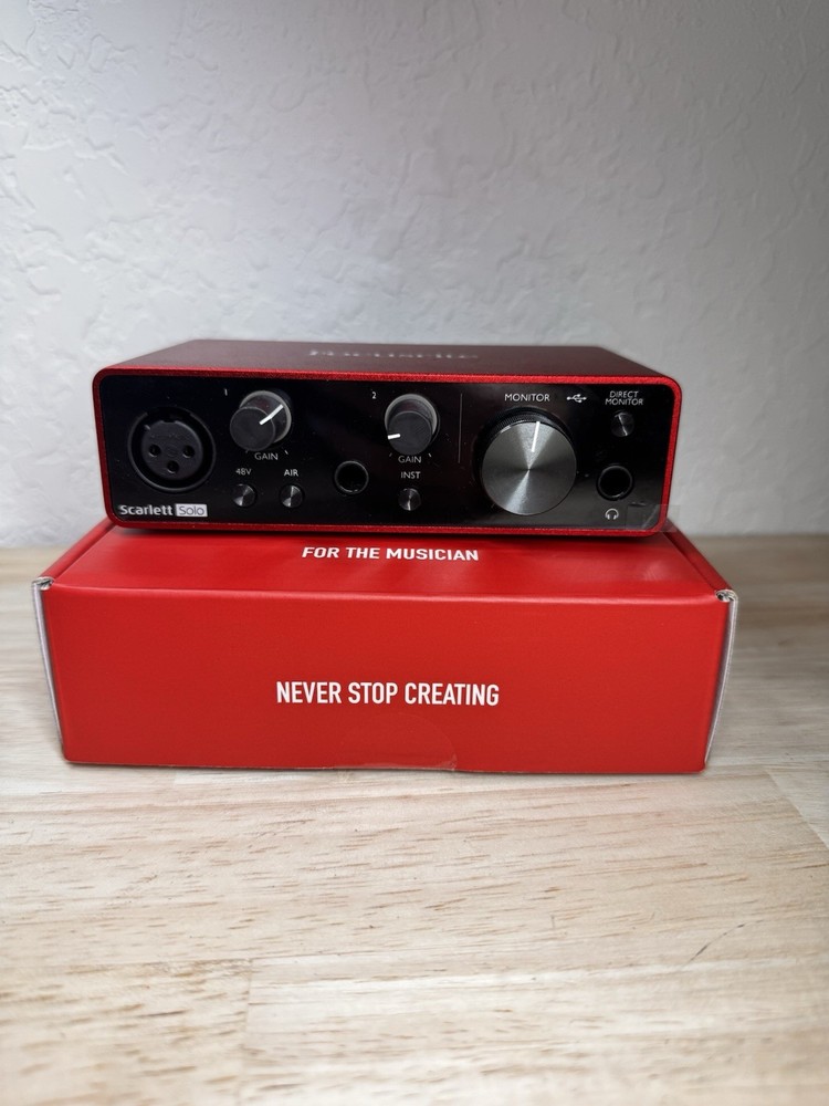 Focusrite Scarlett Solo 3rd Gen Type C Audio Interface