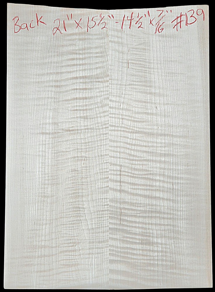 Figured 4a curly maple droptop glued guitar top