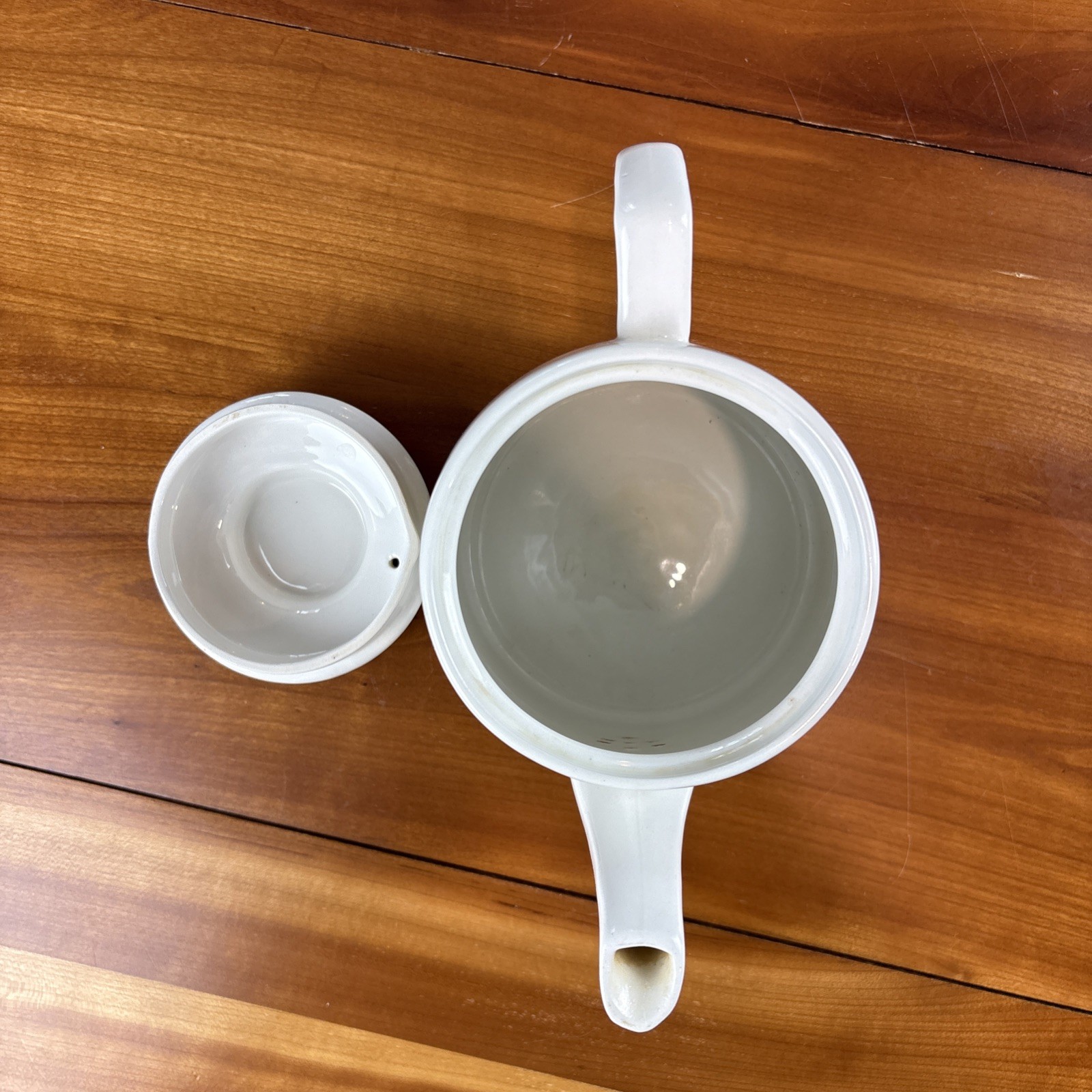 Vintage Myott Sandstone Ironstone Sunflower Patterned Lidded Teapot - 5.75" Tall