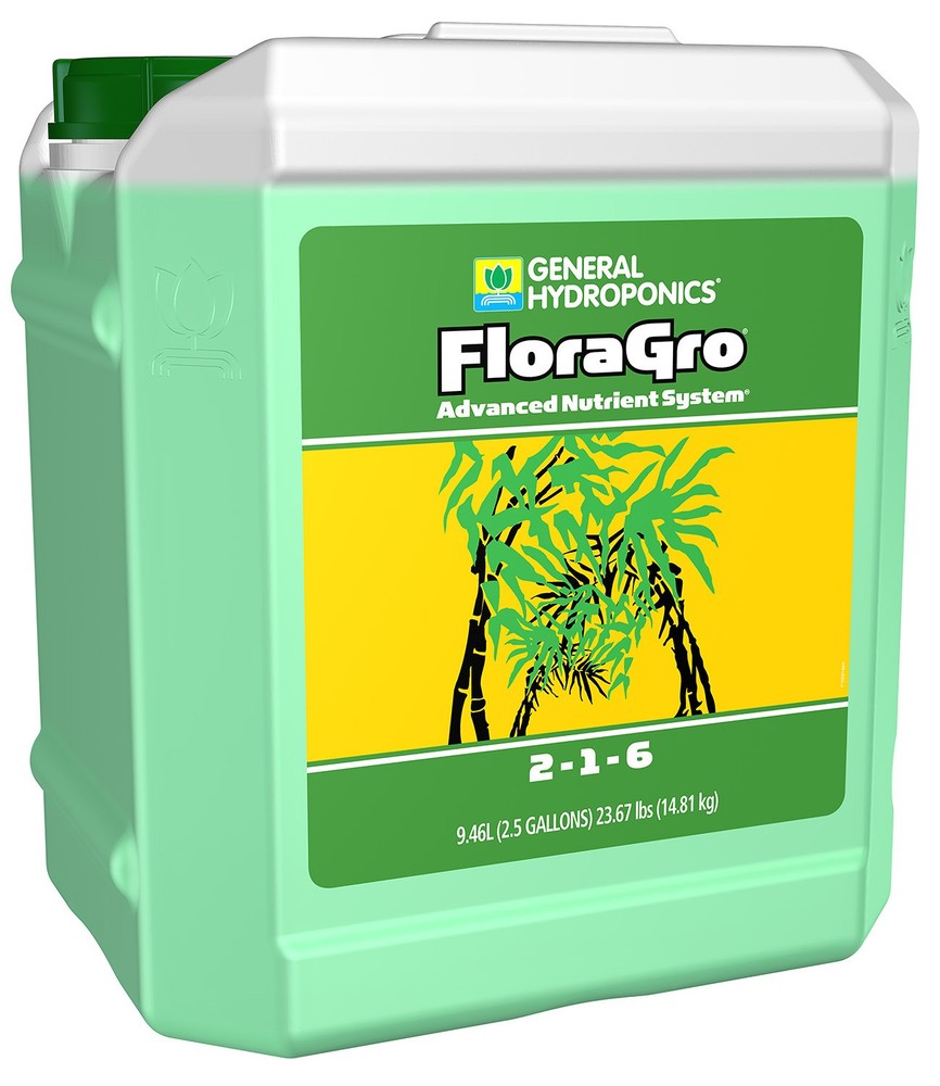 General Hydroponics FloraGro, 2.5 Gallon